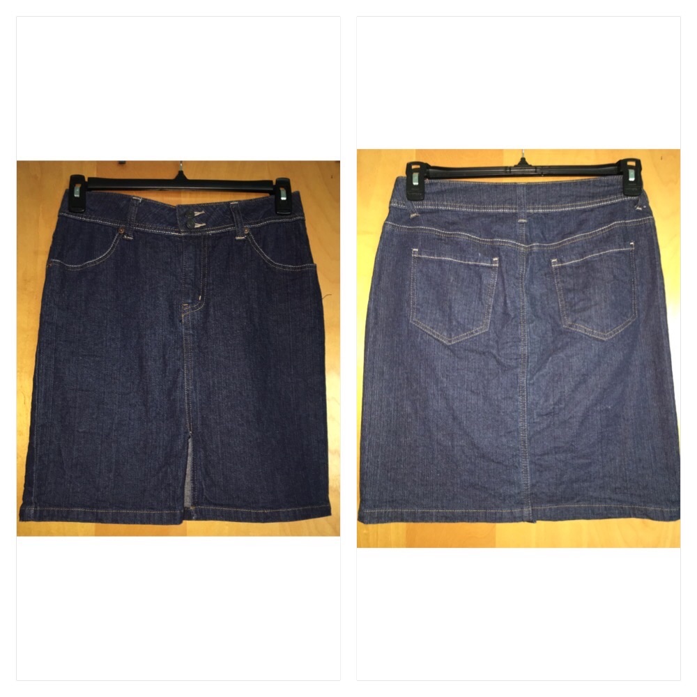 Denim mini skirt